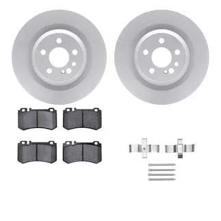 R1 Concepts WDTH1-63039 Brake Rotors - Carbon Coated W/ Euro Ceramic Pads & Hdw